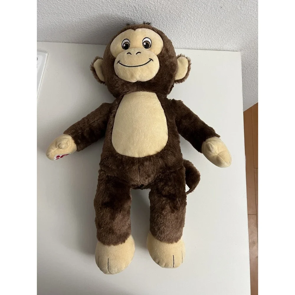 Build-A-Bear BAB Brown Eyes Monkey Plush - Fuzzy Brown -‎ 18